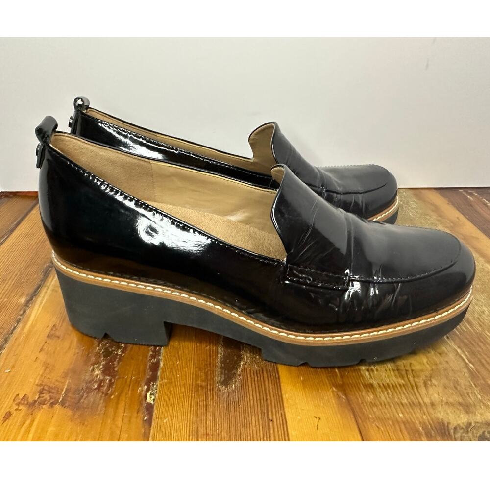 Naturalizer Women's Darry Slip-On Patent Leather Loafer - Black - Size 9